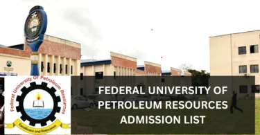 fupre admission list is out