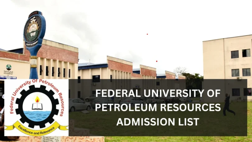 fupre admission list is out