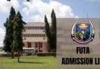 FUTA Admission List